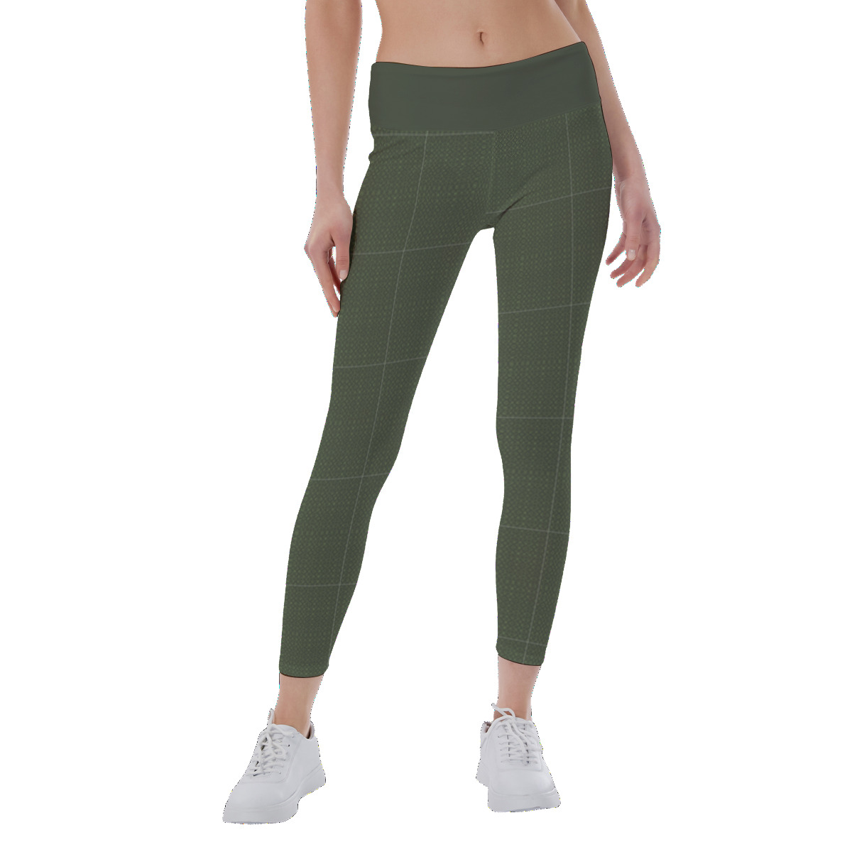 Green Pattern - All-Over Print Women's Yoga Leggings